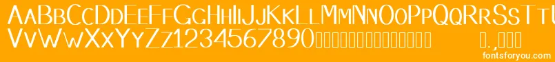 Stembase Font – White Fonts on Orange Background