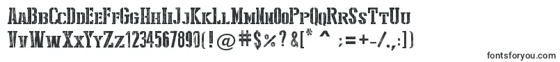 Шрифт Stencil Style New – трафаретные шрифты