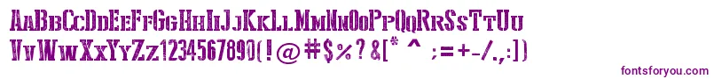 Шрифт Stencil Style New – фиолетовые шрифты