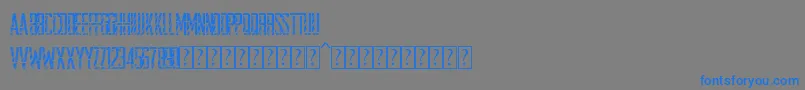 StencilDisco Font – Blue Fonts on Gray Background