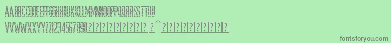 Шрифт StencilDisco – серые шрифты на зелёном фоне