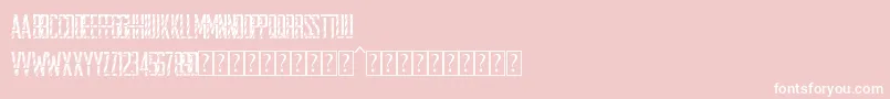 StencilDisco Font – White Fonts on Pink Background