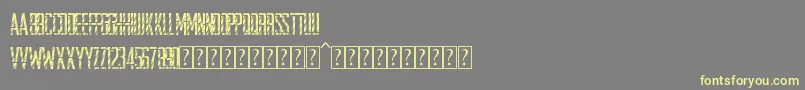 StencilDisco Font – Yellow Fonts on Gray Background