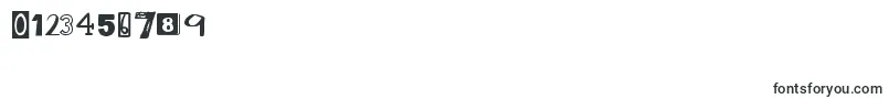DjbRansomNote Font – Fonts for Numbers and Digits