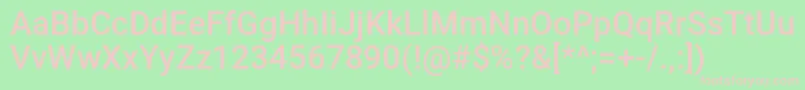 stentiga Font – Pink Fonts on Green Background