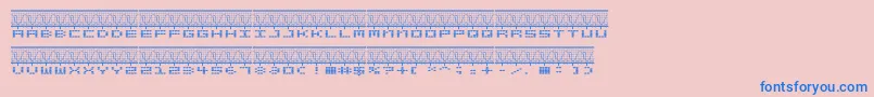 STEREOLA Font – Blue Fonts on Pink Background