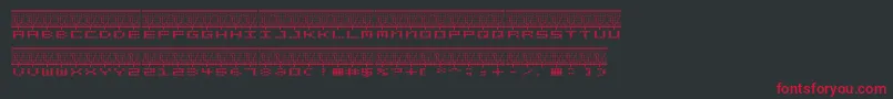STEREOLA Font – Red Fonts on Black Background