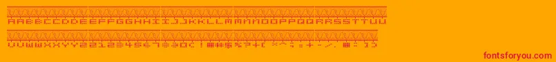 STEREOLA Font – Red Fonts on Orange Background