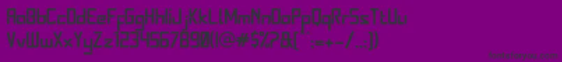 Stereoz-Schriftart – Schwarze Schriften auf violettem Hintergrund