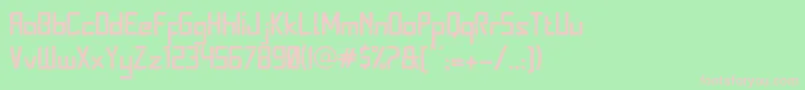 Stereoz Font – Pink Fonts on Green Background