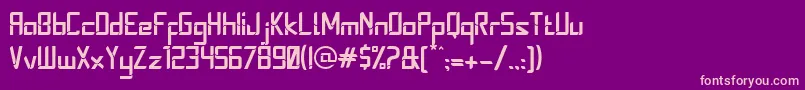 Stereoz Font – Pink Fonts on Purple Background