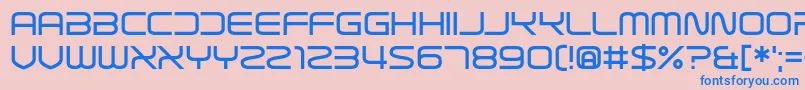 Sterilict Font – Blue Fonts on Pink Background