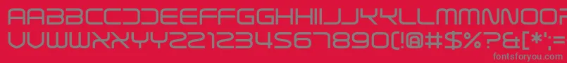 Sterilict Font – Gray Fonts on Red Background
