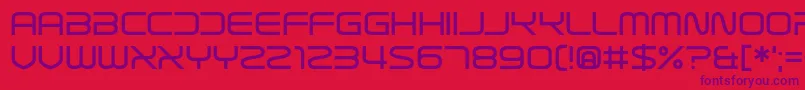 Sterilict Font – Purple Fonts on Red Background