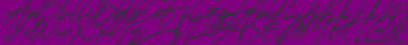 Sterling heights Font-Schriftart – Schwarze Schriften auf violettem Hintergrund
