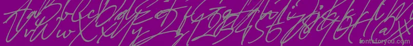 Sterling heights Font-fontti – harmaat kirjasimet violetilla taustalla