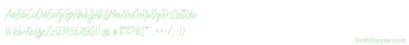 Steven Area-Schriftart – Grüne Schriften