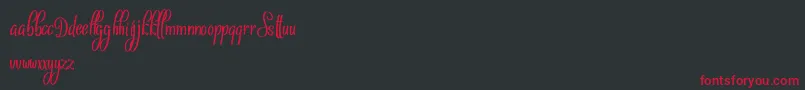 Sthencyl Demo Font – Red Fonts on Black Background