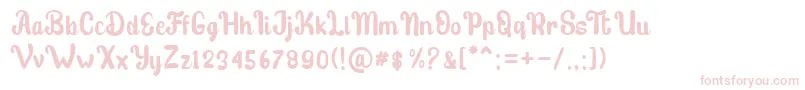 stibold Font – Pink Fonts on White Background