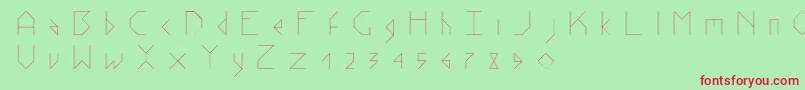 Stick V 2 Font – Red Fonts on Green Background