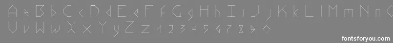 フォントStick V 2 – 灰色の背景に白い文字