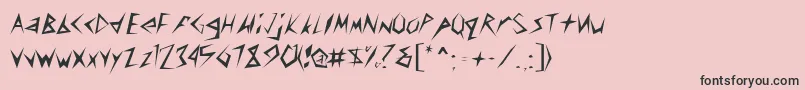 STICK Font – Black Fonts on Pink Background