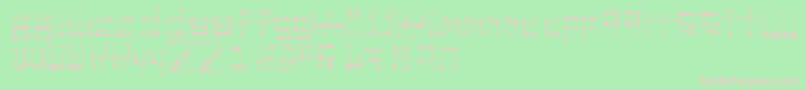 stickchop Font – Pink Fonts on Green Background