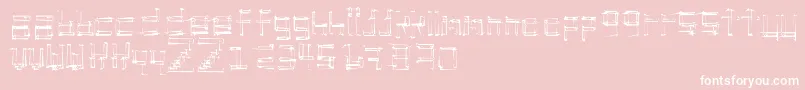 stickchop Font – White Fonts on Pink Background