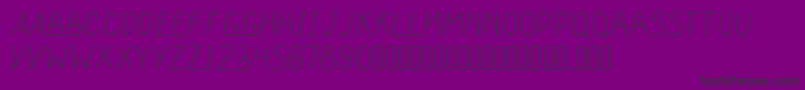 stickeroundlight Font – Black Fonts on Purple Background