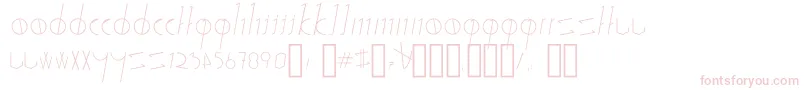 Sticks  Stones Font – Pink Fonts on White Background