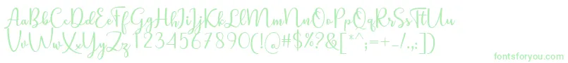 Still Loving Font by Andrian 7NTypes-Schriftart – Grüne Schriften