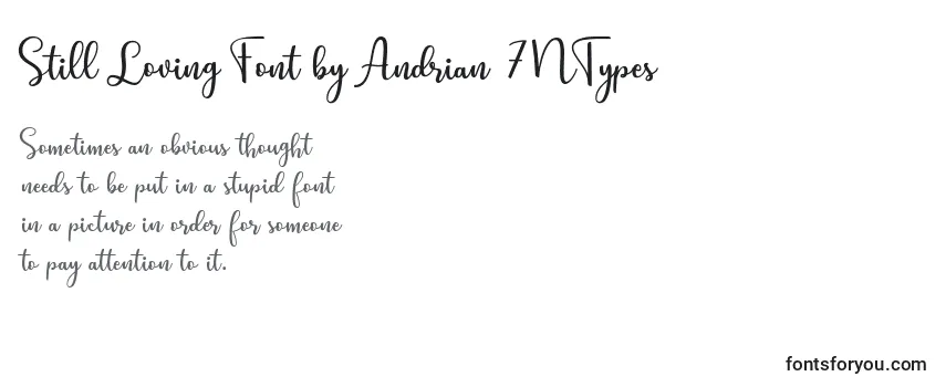 Still Loving Font by Andrian 7NTypes-fontti