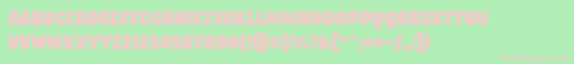 Digitalt Font – Pink Fonts on Green Background