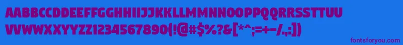 Digitalt Font – Purple Fonts on Blue Background