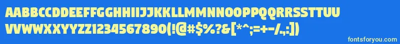 fuente Digitalt – Fuentes Amarillas Sobre Fondo Azul
