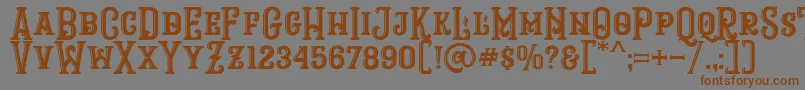 RopstoneFreeDemo Font – Brown Fonts on Gray Background
