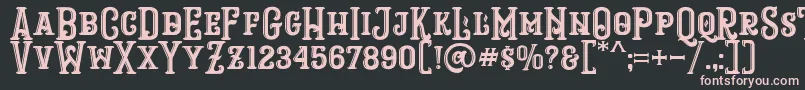 RopstoneFreeDemo Font – Pink Fonts on Black Background