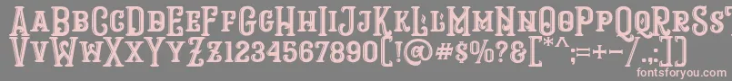 RopstoneFreeDemo Font – Pink Fonts on Gray Background