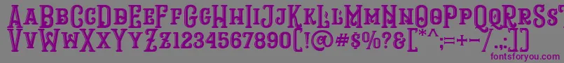 RopstoneFreeDemo Font – Purple Fonts on Gray Background