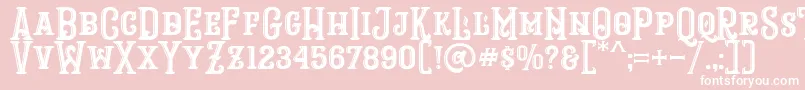 RopstoneFreeDemo Font – White Fonts on Pink Background