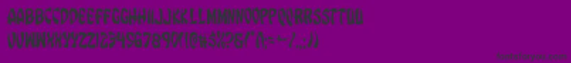 Czcionka Eggrollcond – czarne czcionki na fioletowym tle