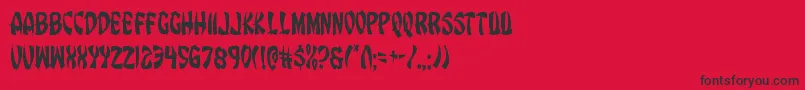 Eggrollcond Font – Black Fonts on Red Background
