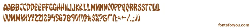 Шрифт Eggrollcond – коричневые шрифты на белом фоне