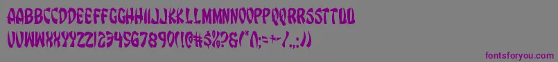 Eggrollcond Font – Purple Fonts on Gray Background