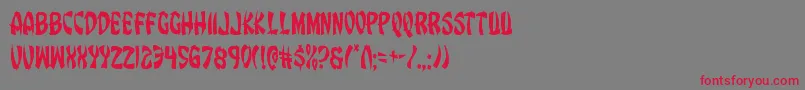 Eggrollcond Font – Red Fonts on Gray Background