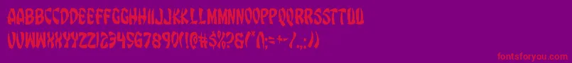 Eggrollcond Font – Red Fonts on Purple Background
