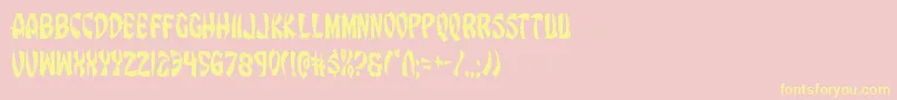 Eggrollcond Font – Yellow Fonts on Pink Background