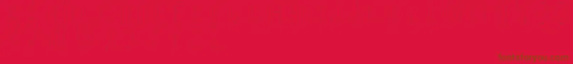 stitches Font – Brown Fonts on Red Background
