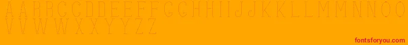 fuente stitches – Fuentes Rojas Sobre Fondo Naranja