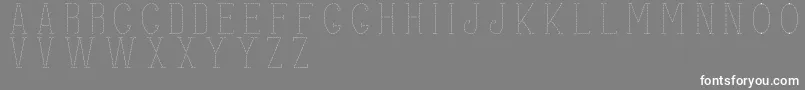 stitches Font – White Fonts on Gray Background
